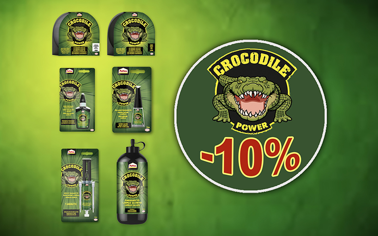 AKCIJSKA CIJENA CROCODILE LJEPILA -10%