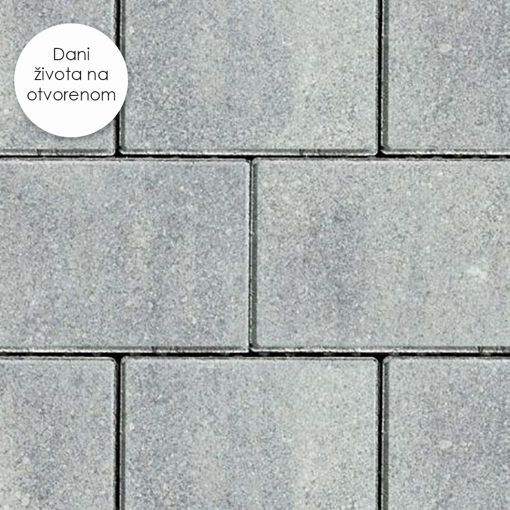 SEMM.RETTANGO KOMBI F. SREBRNO SIVA PROŠARANA (RED=0,96M2)