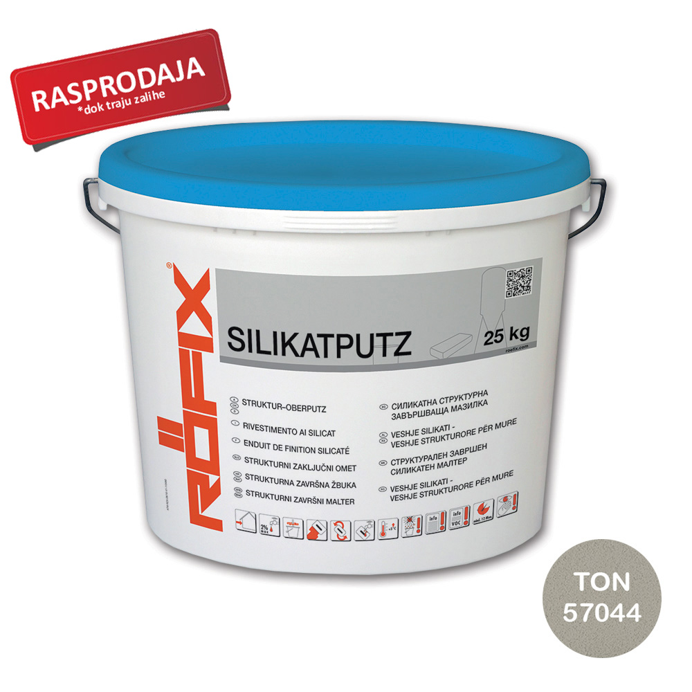 ROFIX ŽBUKA SILIKATPUTZ 2,00MM 25KG OBOJENI,RAZRED I-III